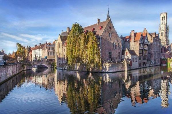 view on Bruges canals